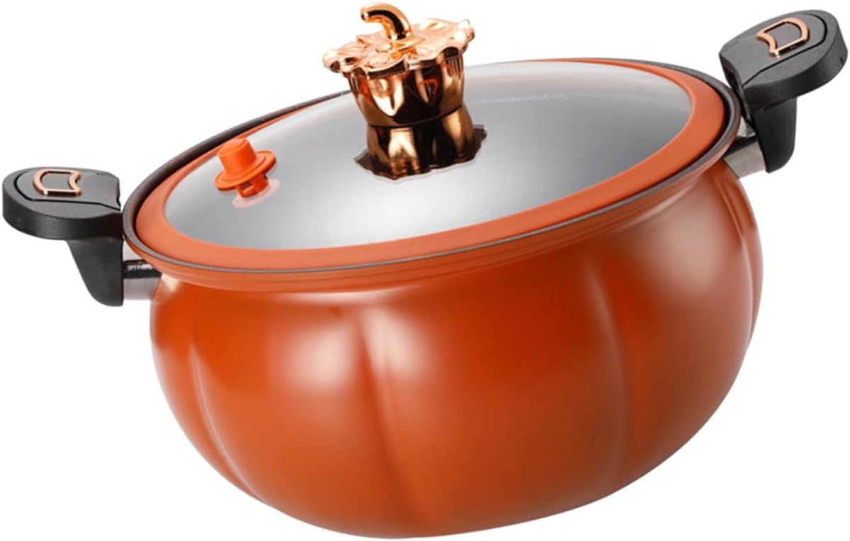 Micro Pressure Cooker, Plumpy Non stick Micro Pressure Pot, 3L Large Capacity Universal Multifunctional Micro Pressure Soup Pot with Glass Lid, Cooking Pot for Gas Stove (28cm)