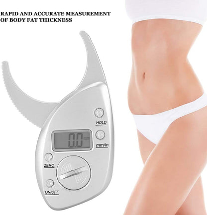 Body Fat Caliper Electronic Fat Caliper, Body Fat Measurement Device Bmi Calculator Fat Measure Device Digital Display High Accuracy Battery Powered Body Fat Measurement Caliper (no Batteries)