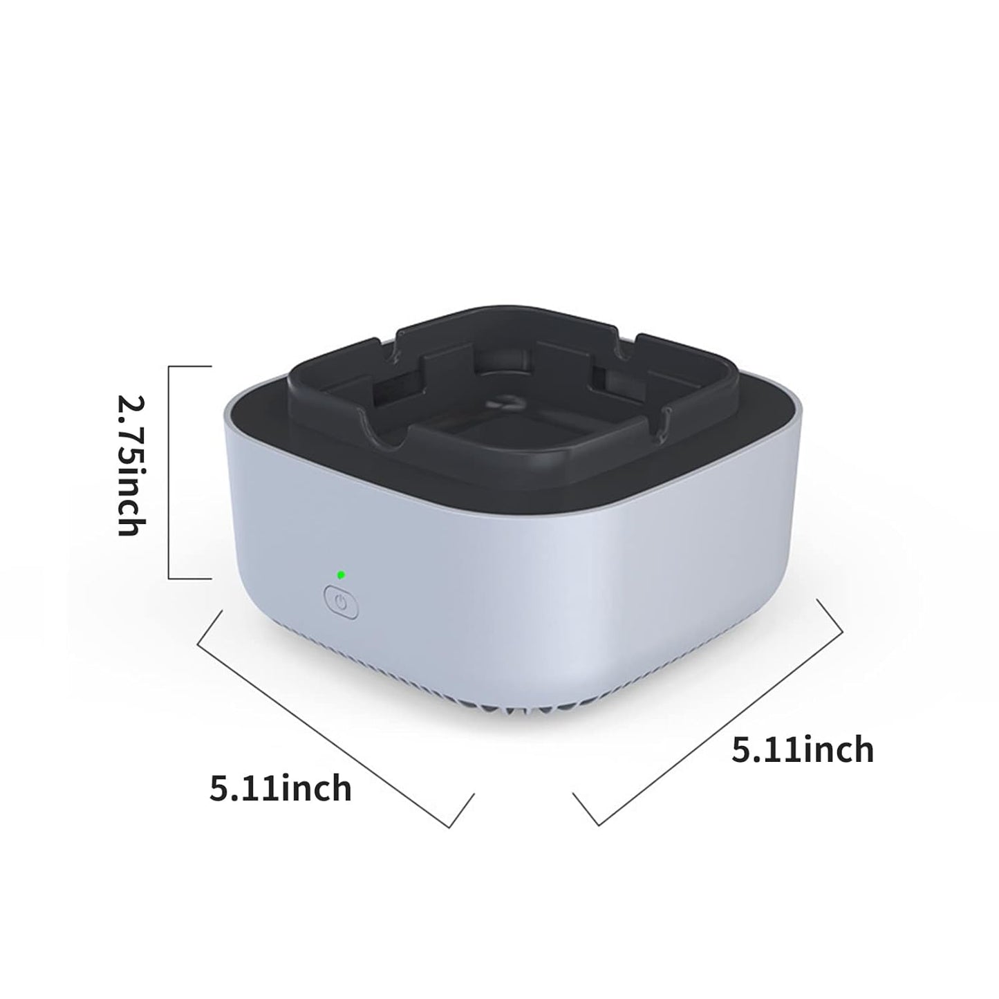 Smokeless Ashtray - 2 In 1 Multifunctional Ashtray Air Purifier Ashtray with Filter,Multifunctional Portable Negative Ion Air Freshener for Business Car Home Office