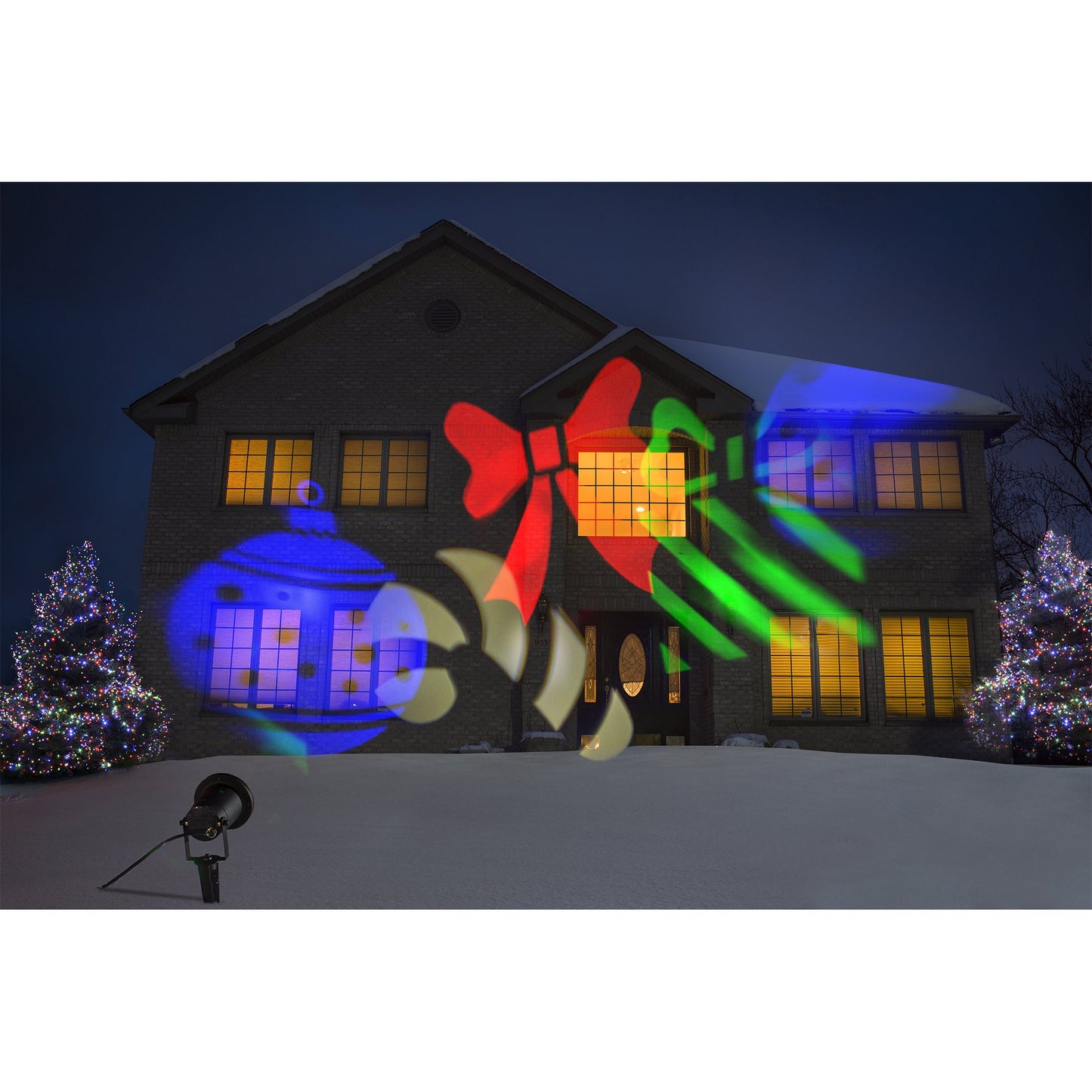 Starscape Lights Outdoor Projection Lights, Multicolored Shapes