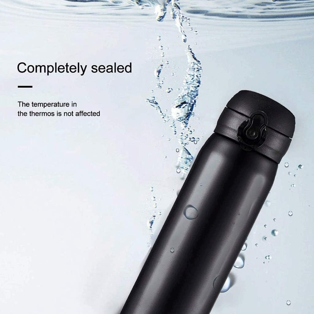 500ML Hot & Cool Vacuum Bottle Travel Mug Reusable Coffee Cup with Leakproof Lid Insulated Coffee Mug for Hot and Cold Drinks Water Coffee and Tea Vacuum Stainless Steel Travel Mug