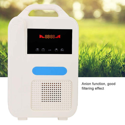 Oxygen Concentrator, 1L/min Household Oxygen Generator Machine, Portable Small Oxygen Generator for Home use Including atomizing Anion Purification Function Dual‑use for Home and car