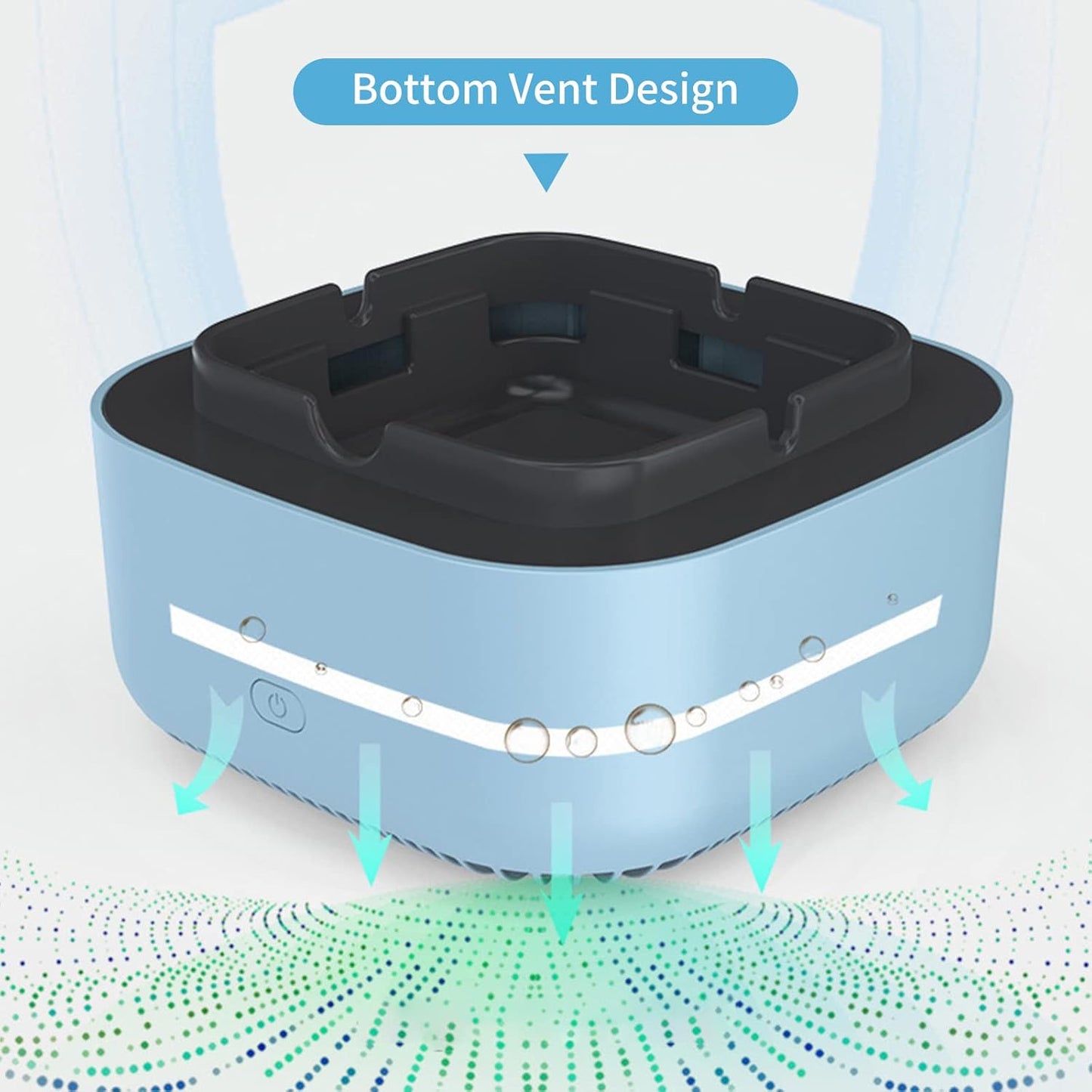 Smokeless Ashtray - 2 In 1 Multifunctional Ashtray Air Purifier Ashtray with Filter,Multifunctional Portable Negative Ion Air Freshener for Business Car Home Office