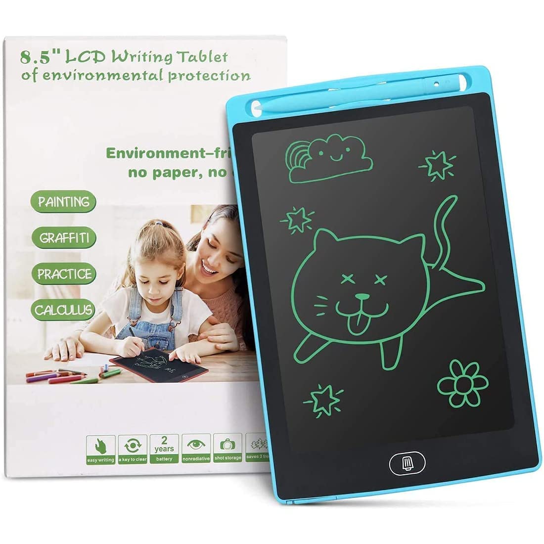 Writing Tablet RGB pad, Lcd writing tablet, Gifts for girls age 10-12, Gift for boys, Drawing Tablet, Birthday, Multicolor