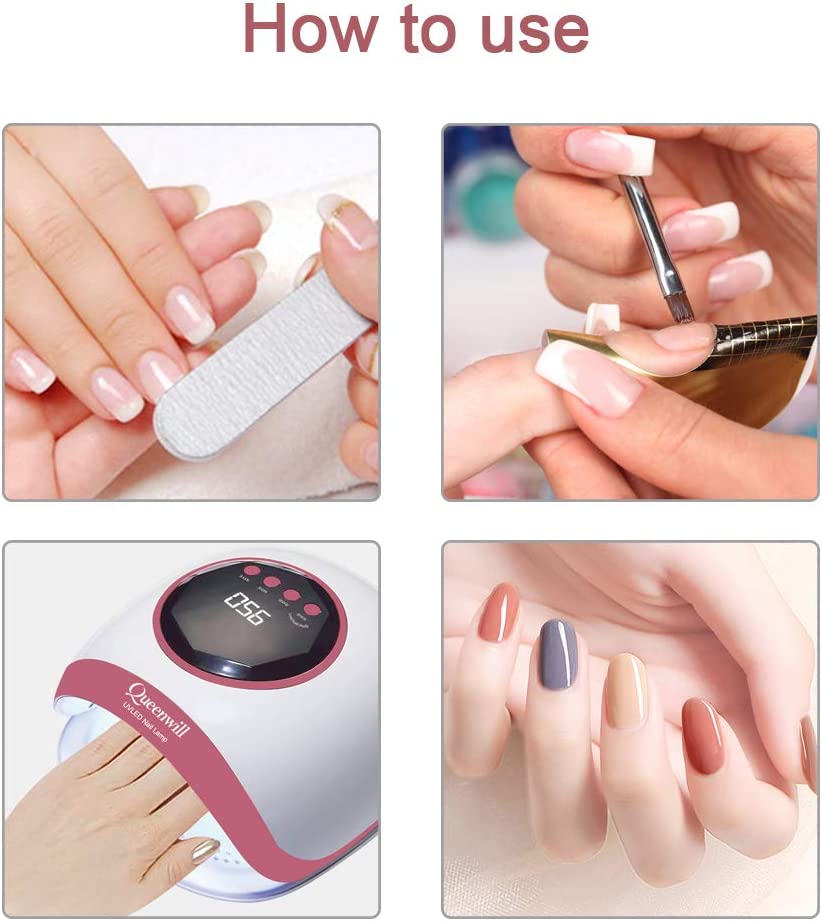 LED UV Nail Lamp for Gel,Professional Nail Dryer Light Smart Auto-sensing with 4 Timer Setting 10/30/60/99S