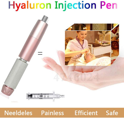 Hyaluronic Acid Anti-Wrinkle Lip Pen 2 in 1 Hyaluronic Acid Pen Meso View Injection Gun (For Lip Filler Injection)(1 Pieces of 0.3Ml Ampoules)