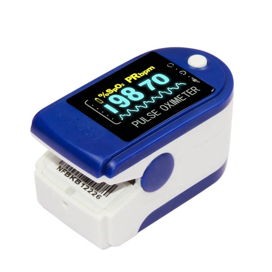 Pulse Oximeter Fingertip, Lunasea Blood Oxygen Monitor Finger Adults, Heart Rate Monitor and SpO2 Levels Oxygen Meter, Portable Pulse Oxymetre, Pulse Rate (PR), Lanyard Included