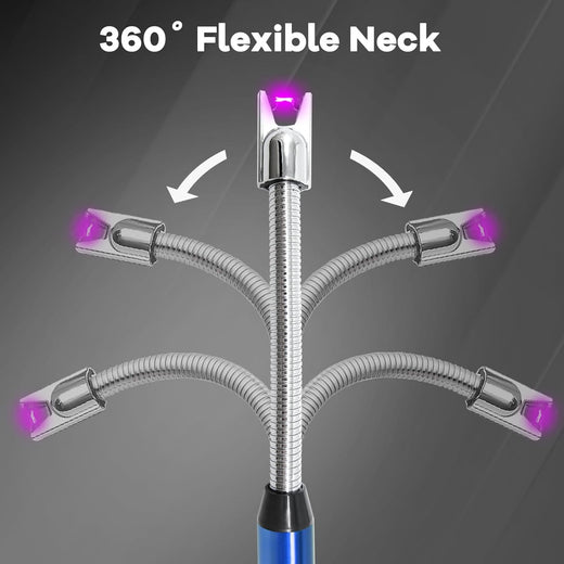 Rechargeable Electric Gas Lighter for Kitchen Cooking Gas Stove , 360° Flexible Neck Arc Lighter Plasma Flameless Windproof USB Lighter - 400 Uses in Single Charge