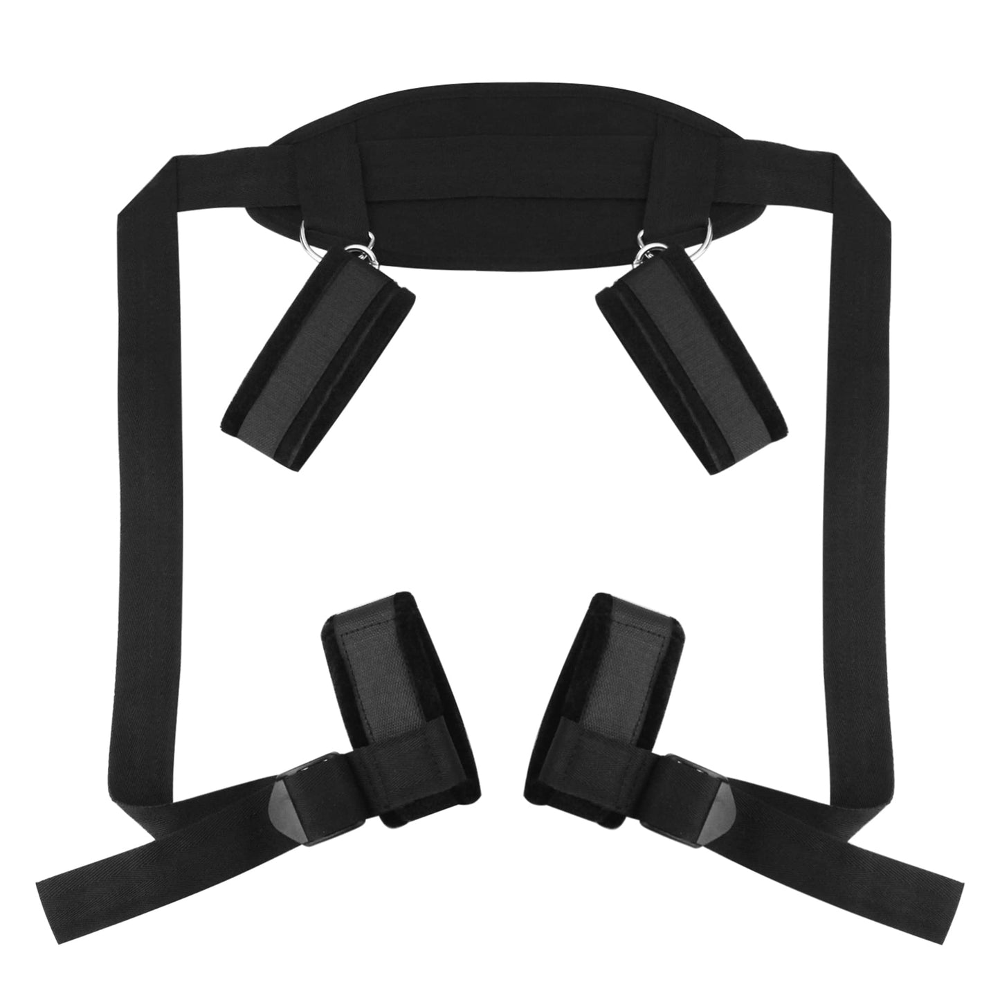 BDSMS Bed Restraints Kit Sex Toys Wrist Leg Restraint Straps Hand & Ankle Cuffs Adults Bed Sex Bondage Restraints Set Sex Play for Couples