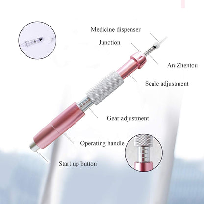 Hyaluronic Acid Anti-Wrinkle Lip Pen 2 in 1 Hyaluronic Acid Pen Meso View Injection Gun (For Lip Filler Injection)(1 Pieces of 0.3Ml Ampoules)