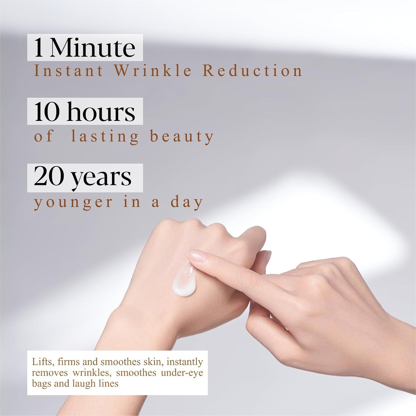 DSKMED Under Eye Bags and Wrinkles - Instant Face Lift Cream,Remove Dark Circles, Bags Under Eyes, Fine Lines, Wrinkles and Neck Lines,Firming Delicate Skin 1.01oz