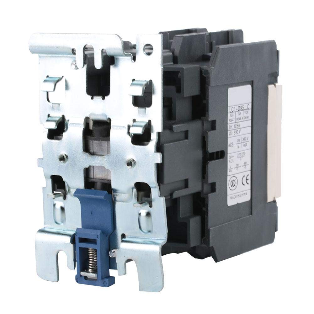 Hilitand LC1D95 AC Contactor, 220V 95A 3 Pole Coil AC Contactor New Electric for Power Engineering, Contactor