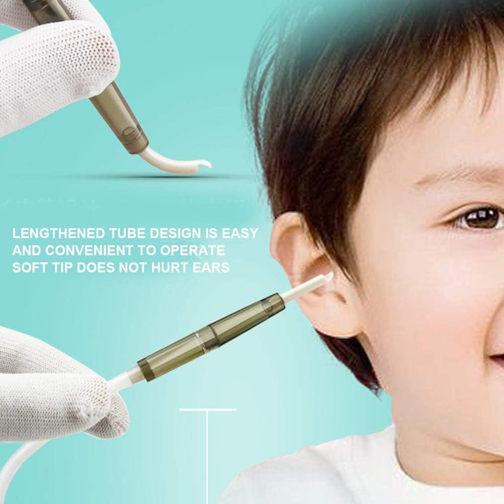 HEEPDD Earwax Vacuum Removal, Strong Suction Vacuum Ear Wax Sucker Electric Ear Nose Cleaner Nasal Aspirator for Kids Adult