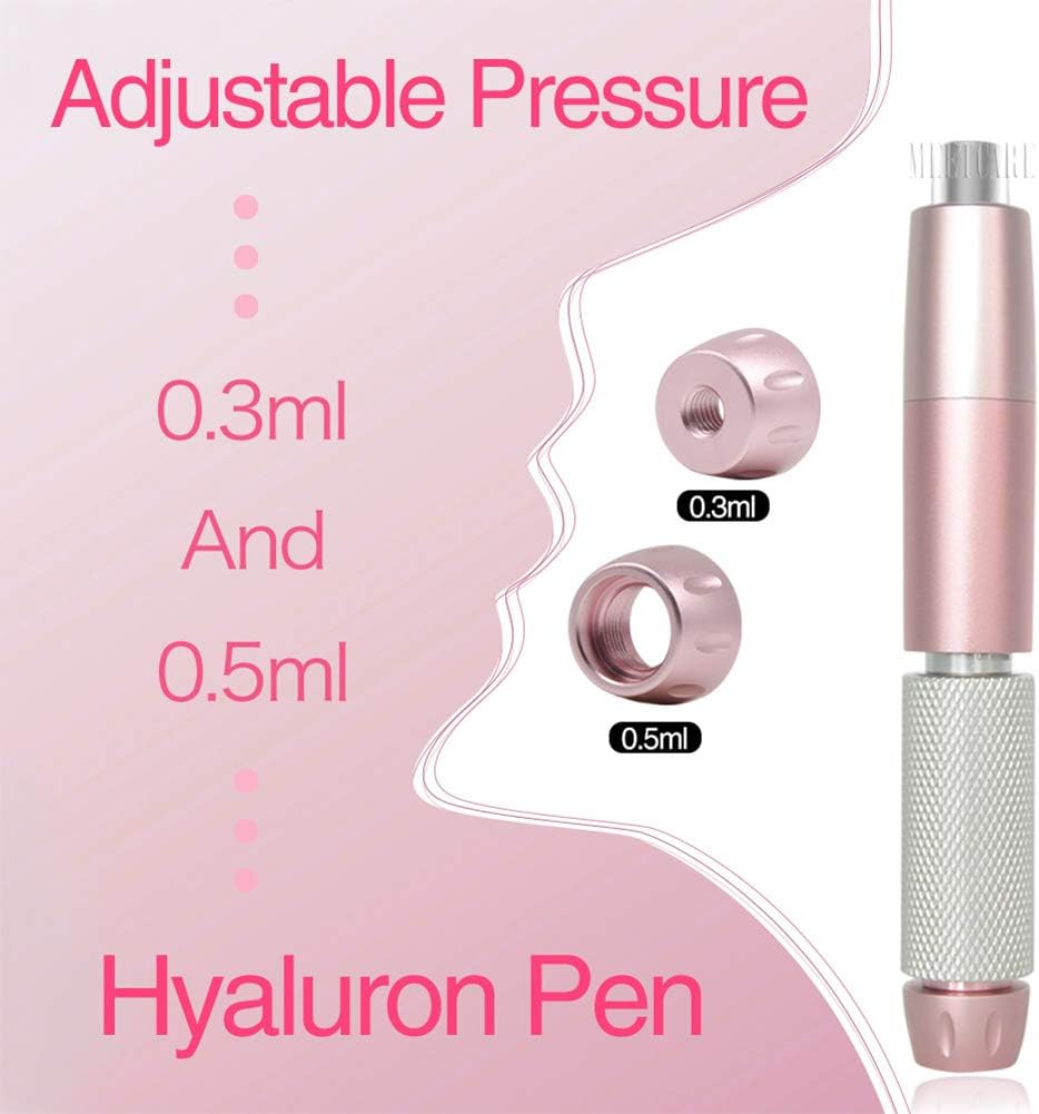 Hyaluronic Acid Anti-Wrinkle Lip Pen 2 in 1 Hyaluronic Acid Pen Meso View Injection Gun (For Lip Filler Injection)(1 Pieces of 0.3Ml Ampoules)