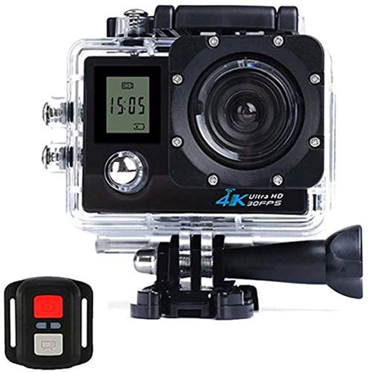 H22R 4K 16MP WiFi Waterproof Sports Action Camera with 170 Degree Ultra Wide-Angle Lens and 30M Waterproof Case