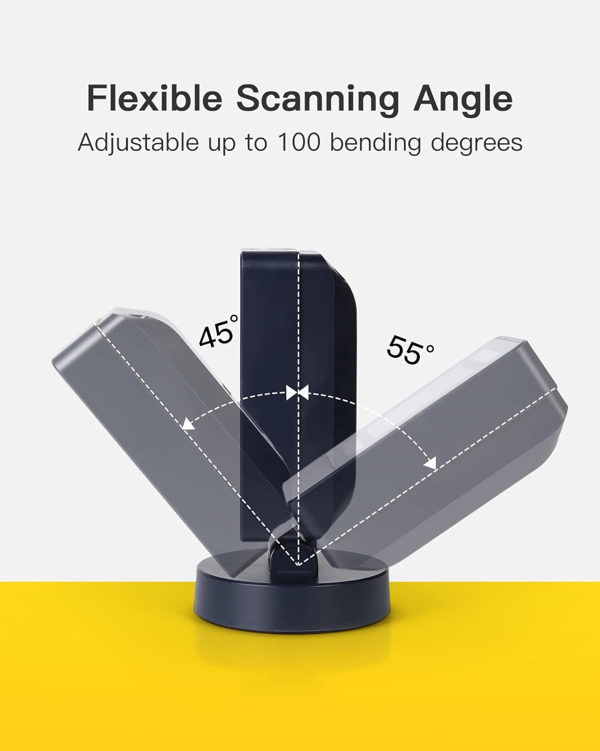 Inateck Barcode Scanner, 1D/2D Imager, Presentation Scanner,Corded and Omni-Directional, BCST-81