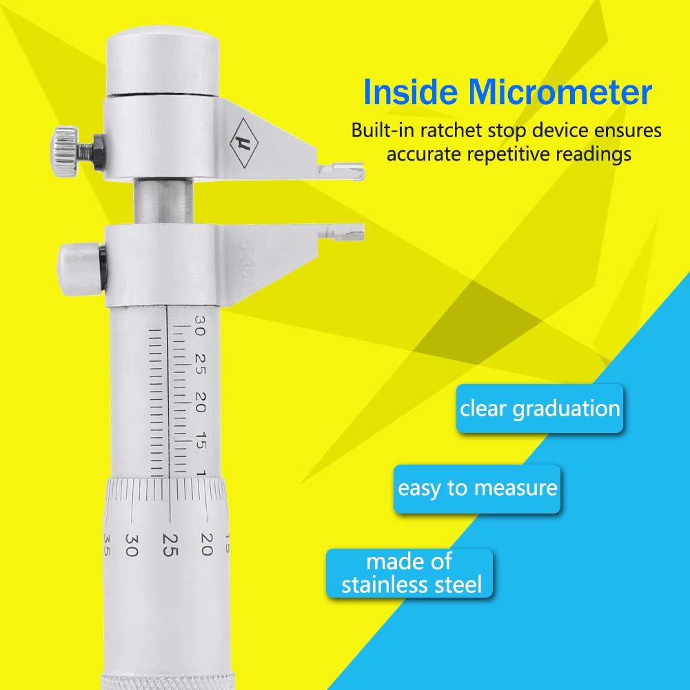 Like A New Inner Micrometer Hole Bore, Dial Gauge Inner Micrometer Inner Diameter Gauge 5-30 mm Range 0.01 mm Accuracy