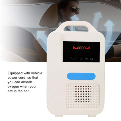 Oxygen Concentrator, 1L/min Household Oxygen Generator Machine, Portable Small Oxygen Generator for Home use Including atomizing Anion Purification Function Dual‑use for Home and car