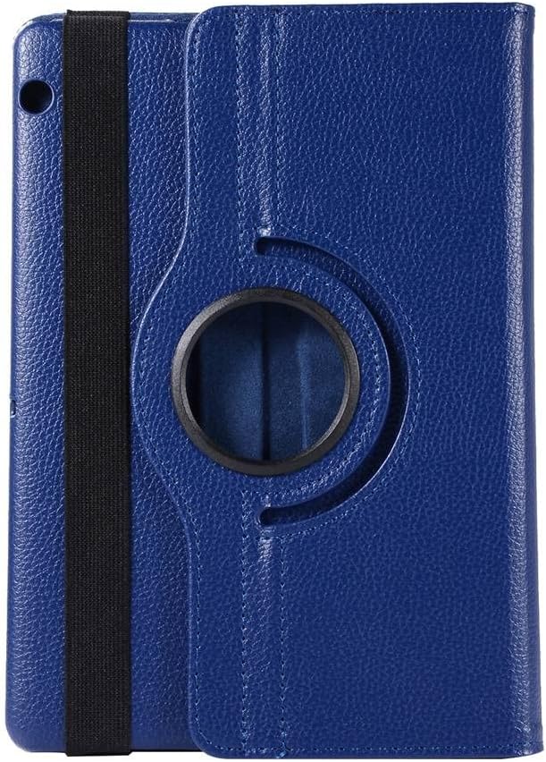 360 Rotating Case Compatible with Huawei Mediapad T5 10 AGS2-W09/W19 AGS2-L09/L03 T3 10 AGS-W09/L09 /L03 Tablet Case (Color : Dark Blue, Size : T5 10 AGS2-W19)