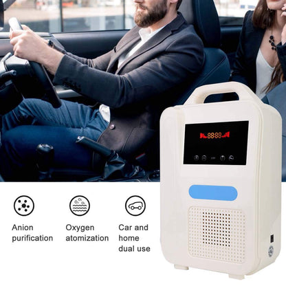 Oxygen Concentrator, 1L/min Household Oxygen Generator Machine, Portable Small Oxygen Generator for Home use Including atomizing Anion Purification Function Dual‑use for Home and car