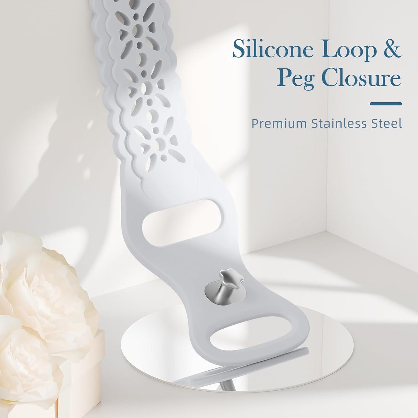 Maledan Bands 3 Pack Compatible with Apple Watch Series 10 9 8 7 6 5 4 3 SE Band for Women, Elegant Silicone Replacement Sport Band for Apple Watch iWatch 42mm 46mm 40mm 41mm 38mm 44mm 45mm Accessories (Copy)