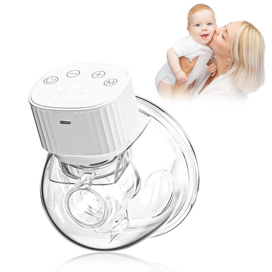 YD-1193 Hands Free Wearable Invisible Breast Pump Portable Painless Low Noise Electric Feeding Pump Modes Suction Levels with Large Display Screen