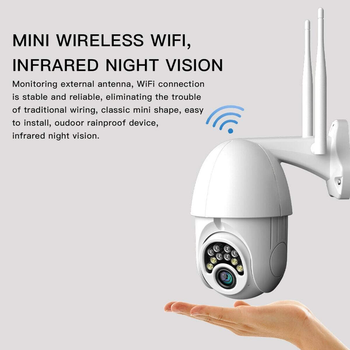 V380 WIFI Smart Camera Monitor 2.0MP Indoor Outdoor 1080p HD Full Color Speed Dome Camera CCTV