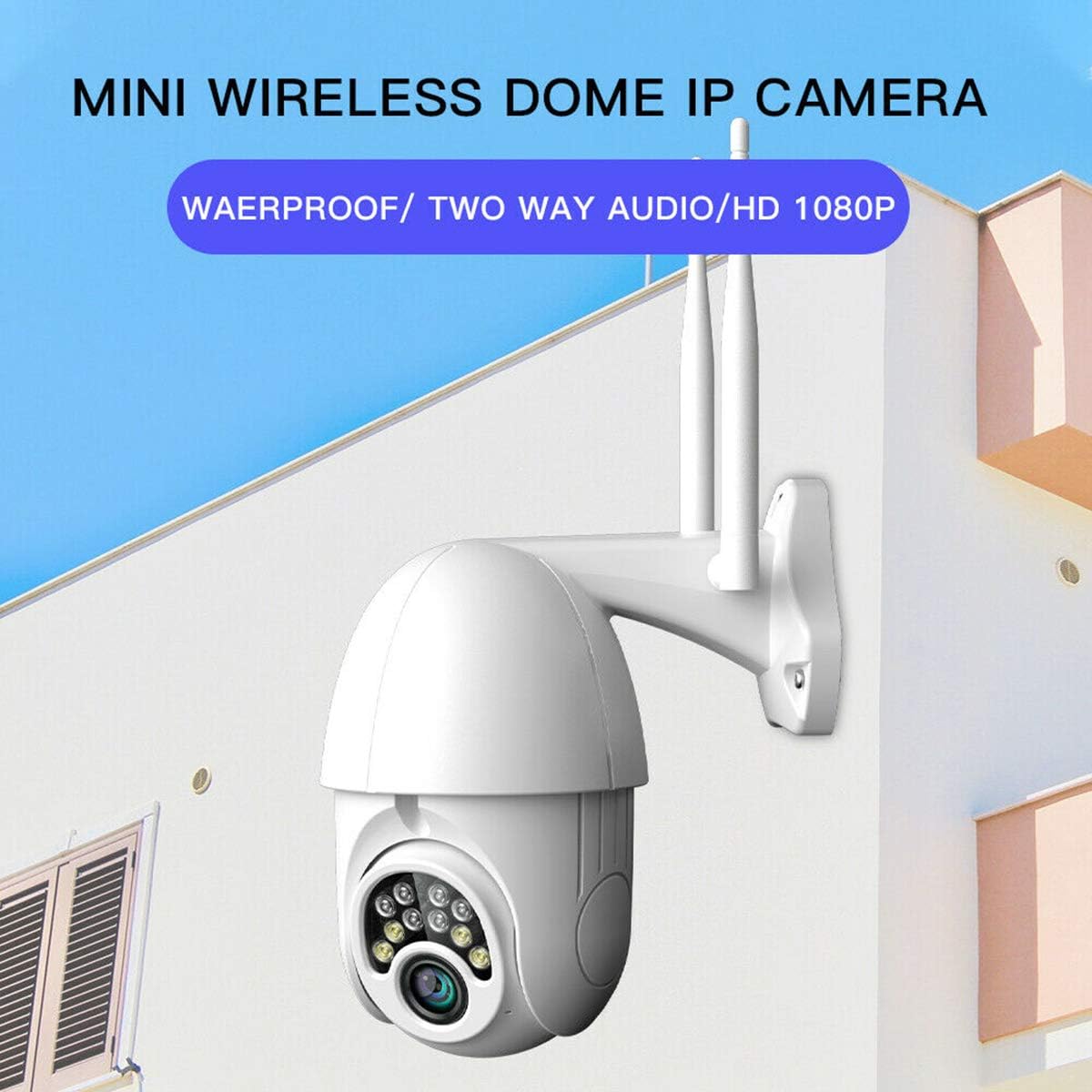 V380 WIFI Smart Camera Monitor 2.0MP Indoor Outdoor 1080p HD Full Color Speed Dome Camera CCTV