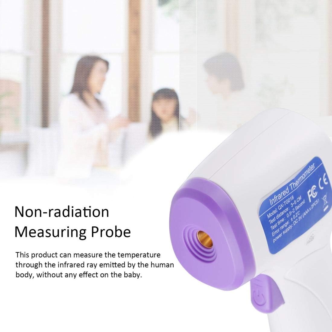 N/A jjyghjn TG8818H Non-contact Forehead Body Infrared Thermometer, Temperature Range: 32.0 degree C - 42.5 degree C