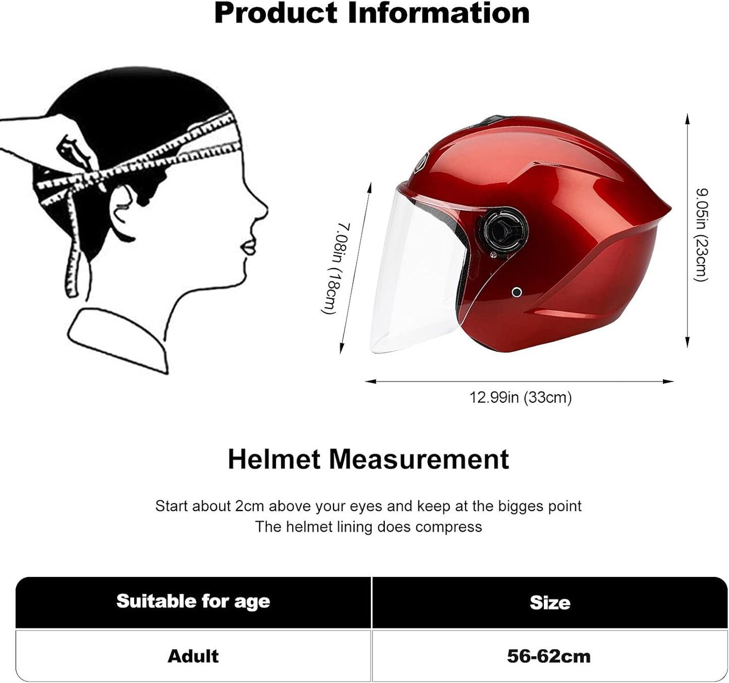 David 021 Adult Motorcycle Helmet Stylish Half Open Helmet With Goggles Motorbike Helmet Impack Restance Ventilation Helmet To Protect The Road Safety Of User