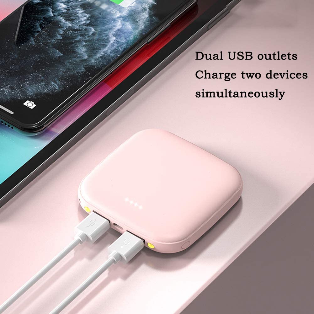 Power Bank, 20000mAh Portable Ultra-Thin Battery Pack, Dual Usb Quick Charging Belt Led Light, Suitable for Smart Phones and Tablets, etc.