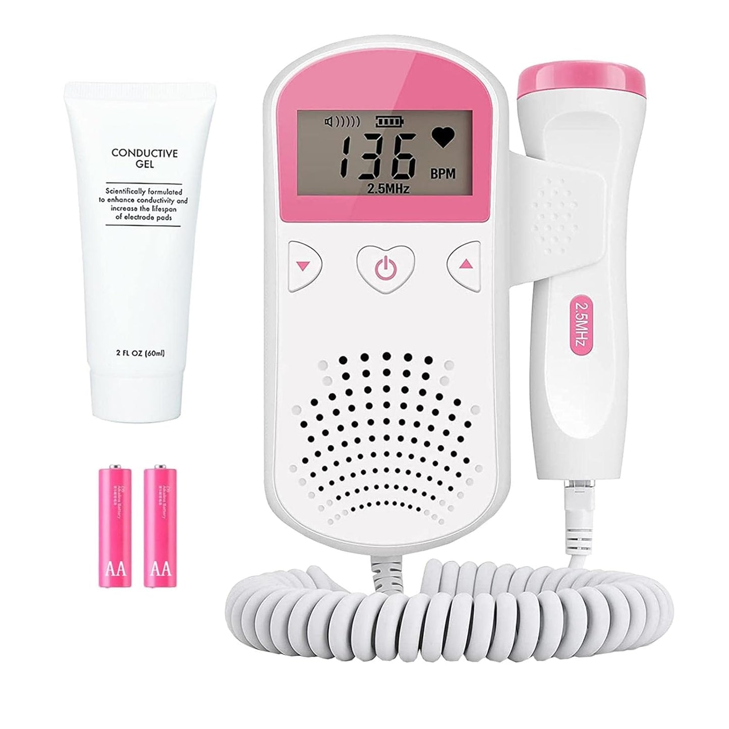 Home Fetal Doppler by Bemedo, Handheld Doppler Pregnant Heartbeat Monitor, Doppler Fetal for Pregnancy