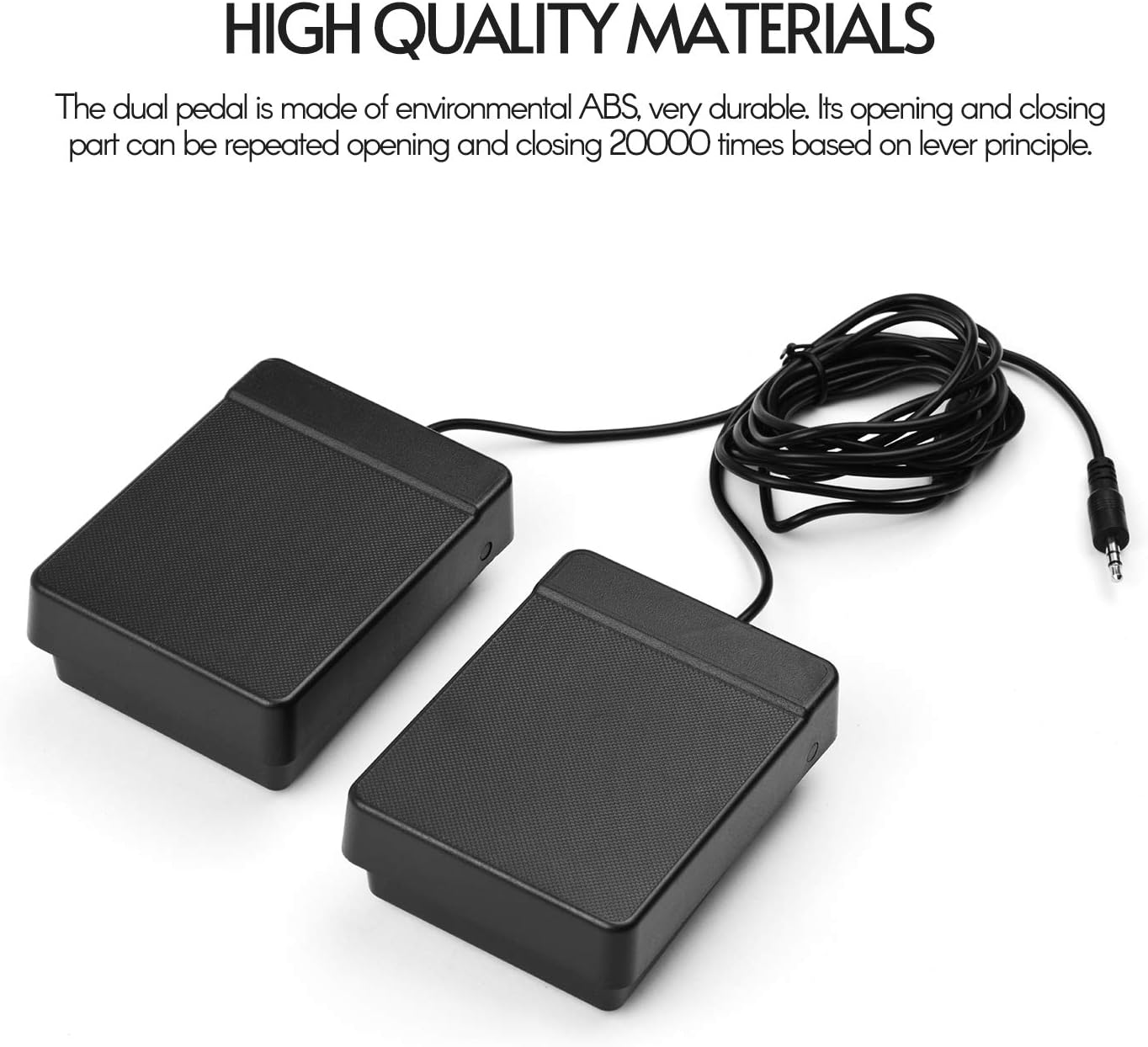 3.5mm Interface Compact Sustain Pedal Universal Dual Pedal for Musical Instruments Portable Folding Piano Electronic Keyd Electronic Foldable Drum