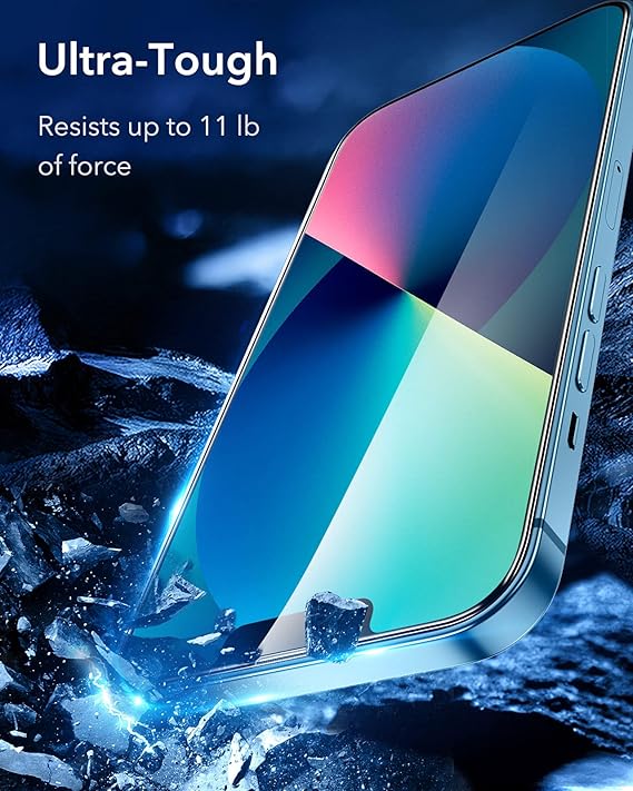 ESR Tempered-Glass Screen Protector Compatible with Phone 5.4-Inch 2021, with Easy-Installation Frame, 3-Pack