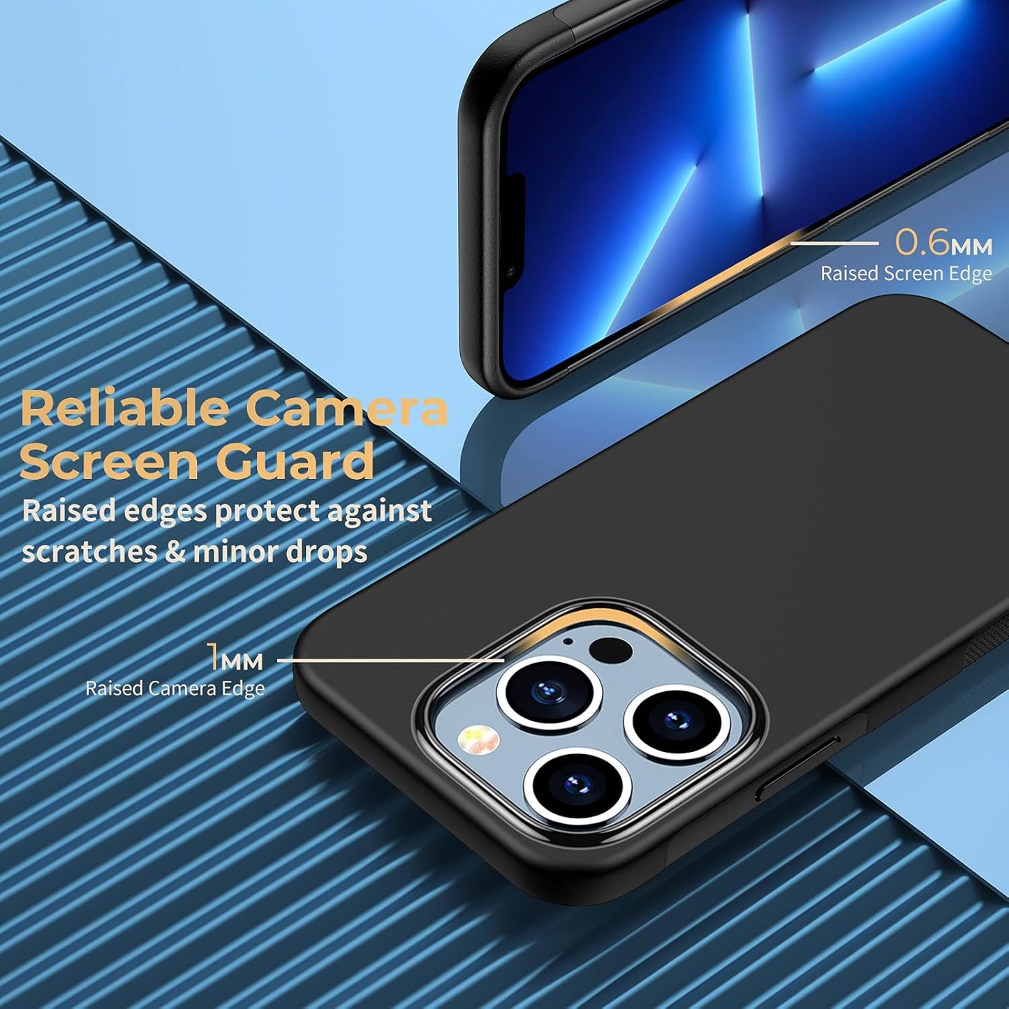 UNBREAKcable Case for iPhone 7/8 XR, SE, 13/13 Pro case [ Shock-Absorption][ Anti-Scratch][ Soft Frosted TPU] Ultra Thin Cover Protective Case Matte Black