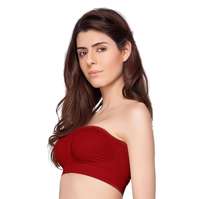 Ladies Non Padded Tube Bras For Women Strapless Bra For Girls Training And Casual Wear Brassiere