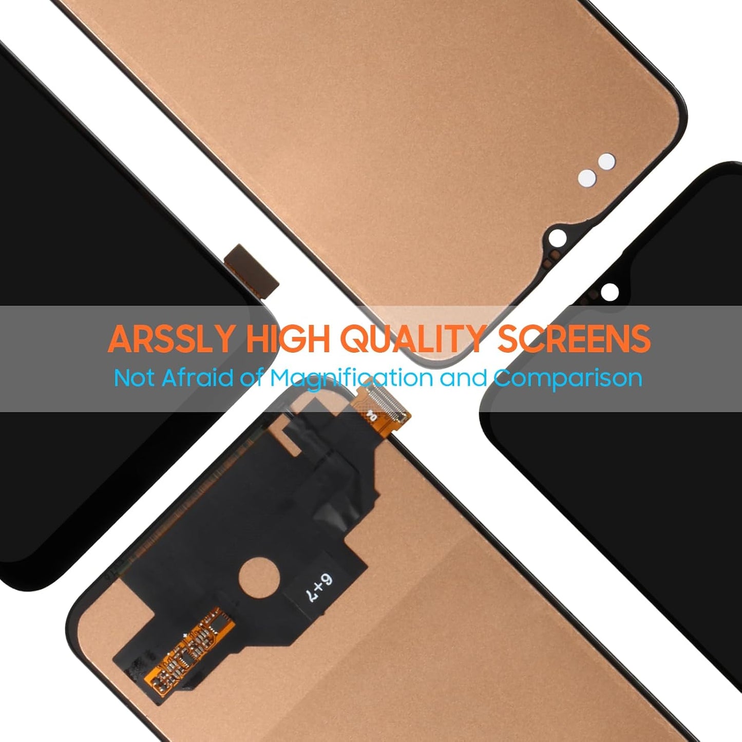 Screen Replacement for OnePlus 6T LCD Display, LCD Screen Replacement for OnePlus 6T A6010 A6013 6.41" Touch Screen Digitizer Assembly with Repair Kits