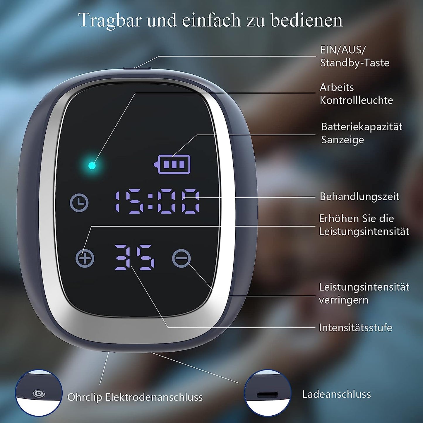 KTS Sleep Aid Device for Insomnia, CES 2.0 New Upgraded Hypnotic Muscle & Nerve Stimulator for Anxiety, Migraines and Headaches, Rechargeable and Portable to Fall Asleep Faster