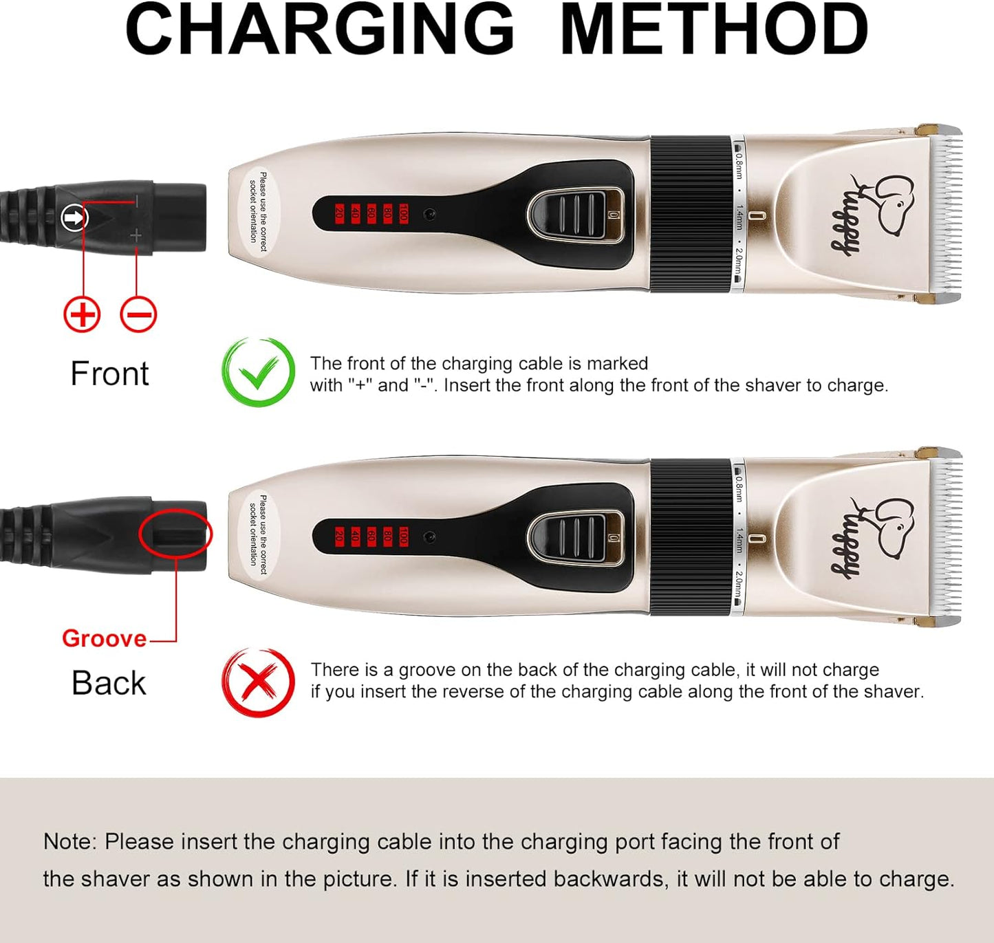 Dog Clippers, 12 Pack 3 Speeds Professional Dog Grooming Clippers Kit, Low Noise Rechargeable Cordless Dog Grooming Kit, Hair Trimmer for Dogs, Cats and Other Animals