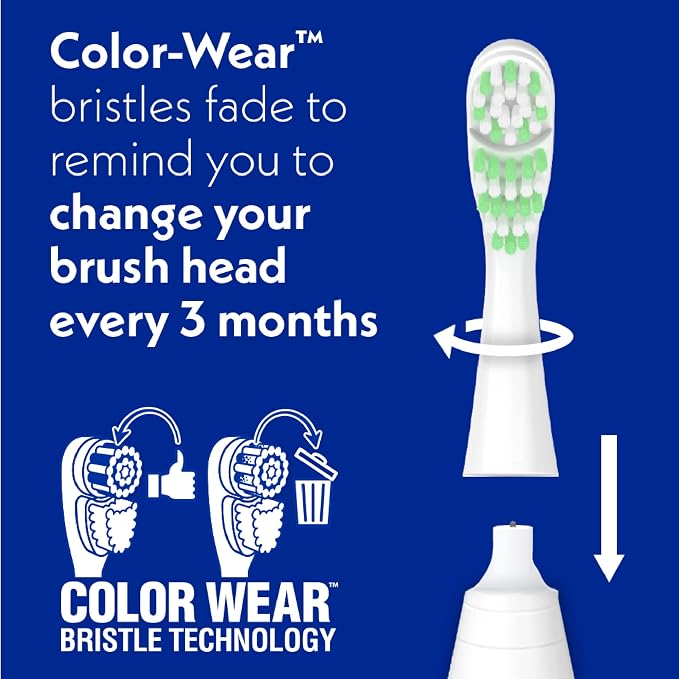 Spinbrush™ Pro Whiten Battery-Powered Toothbrush for Adults – Advanced Rotating Whitening Cup, Soft Bristles for Gentle Cleaning, Helps Remove Surface Stains, Promotes a Brighter Smile, Durable Oral Care Design