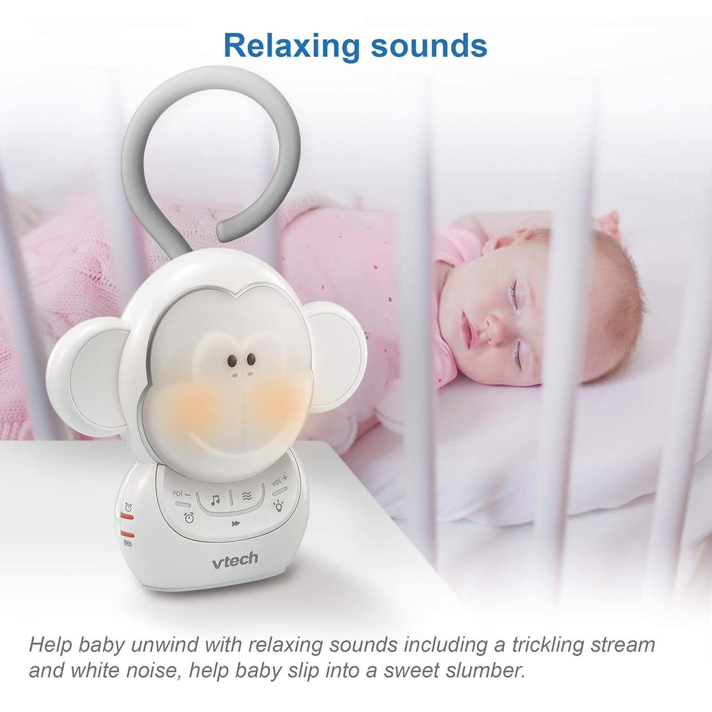 VTech BC8211 Safe & Sound Myla the Monkey Portable Sound Machine Baby Soother