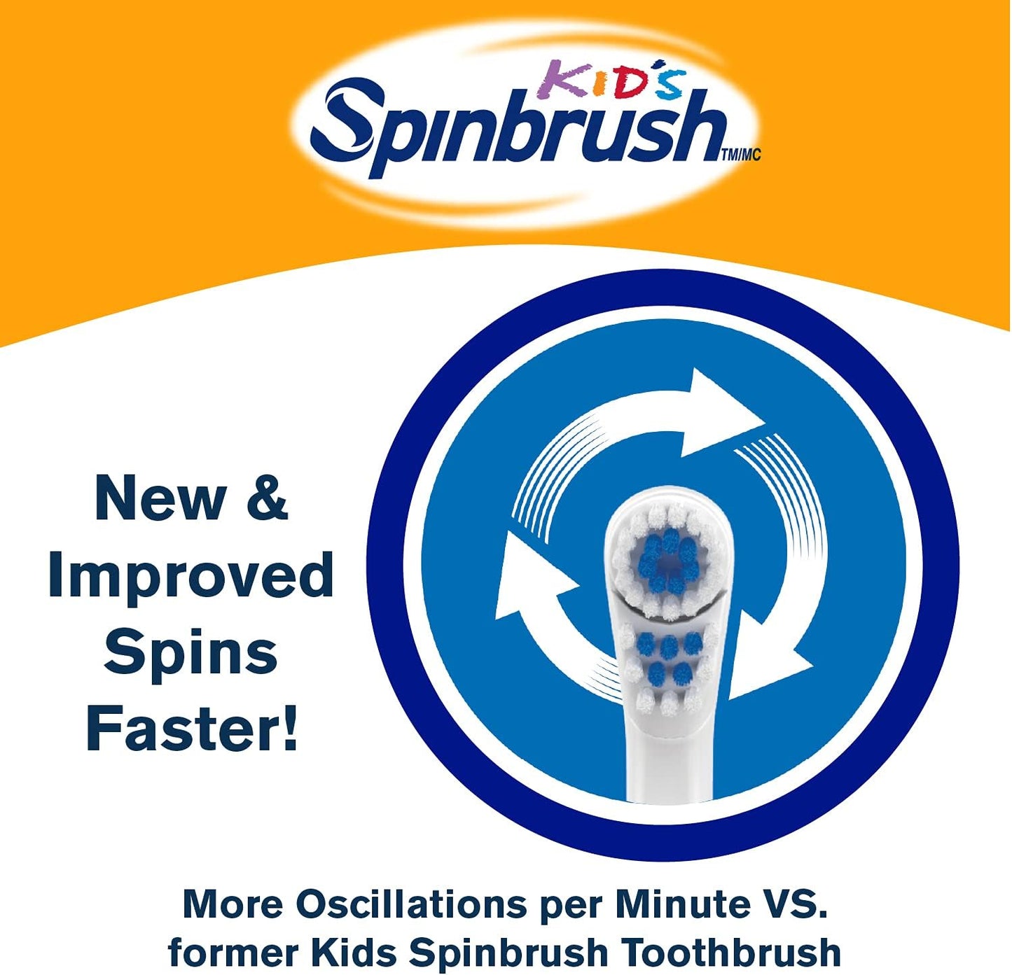 Spinbrush™ Kids Electric Toothbrush, Super Mario™ Battery Powered Electric Toothbrush for Children Ages 3+ with 1 AA Battery, Soft Head Bristles, Leakproof SoftSwitch, Ready-to-Use