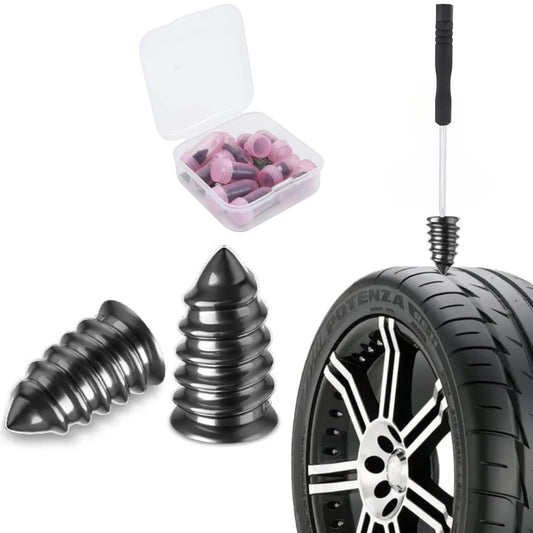 10 Pc's (5Pcs Small & 5Pcs Big Screw) Car Tire Repair Nails, Tyre Repair Rubber Capsule Kit, Self-Service Tire Repair Screws Nail, Quick Puncture Repair Tools for Car, Motorcycle, ATV, Truck