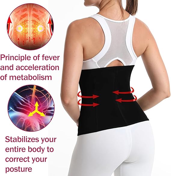 Slimming Tummy Shaper, Women's Slimming Tummy Shaper, Women's Slimming Corset, Body Shaper for Stomach, Waist Trainer, Waist Cincher Waist, L, Black, L