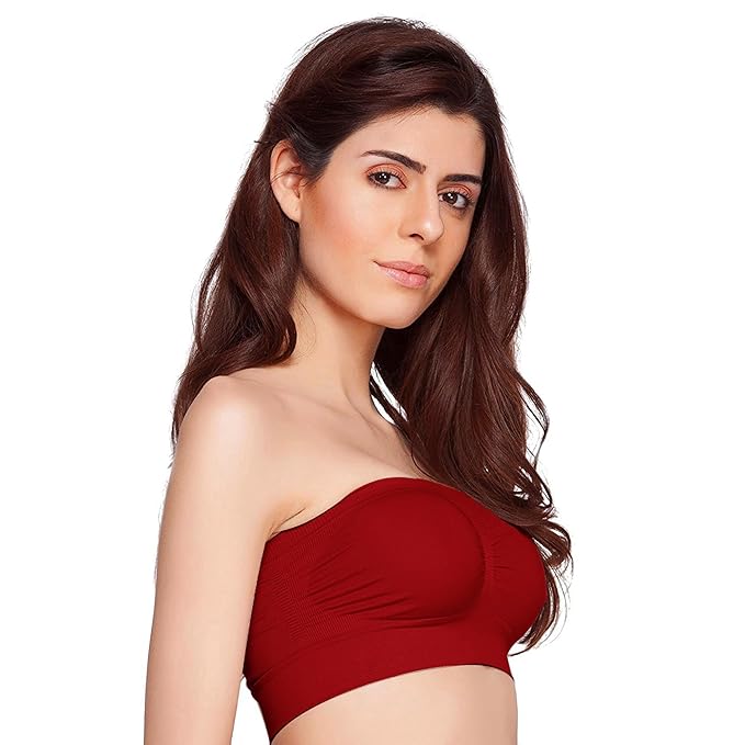 Ladies Non Padded Tube Bras For Women Strapless Bra For Girls Training And Casual Wear Brassiere