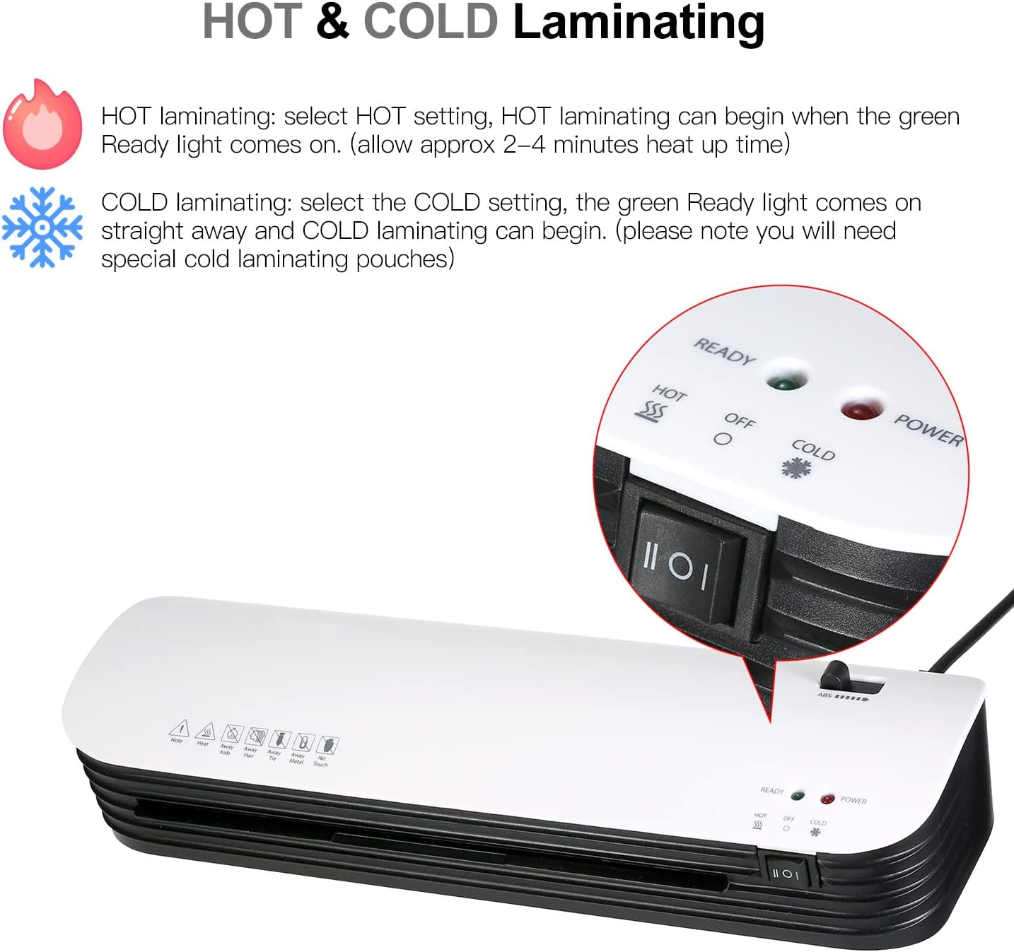 Like A New Toyuugo SL299 Laminator Hine Set A4 Size Hot and Cold Lamination 2 Roller System with 20 Laminating Pouches Paper Cutter Corner Rounder ABS Button for Home Office School Supplies