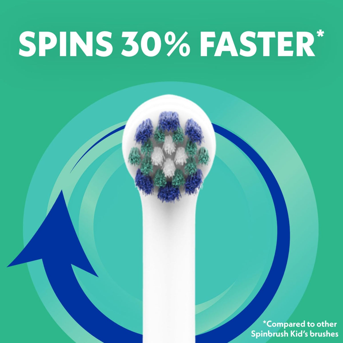 Spinbrush™ Kids Electric Toothbrush,  Glow-In-The-Dark Battery Powered Electric Toothbrush for Children Ages 3+ with 1 AA Battery, Soft Head Bristles, Leakproof SoftSwitch, Ready-to-Use