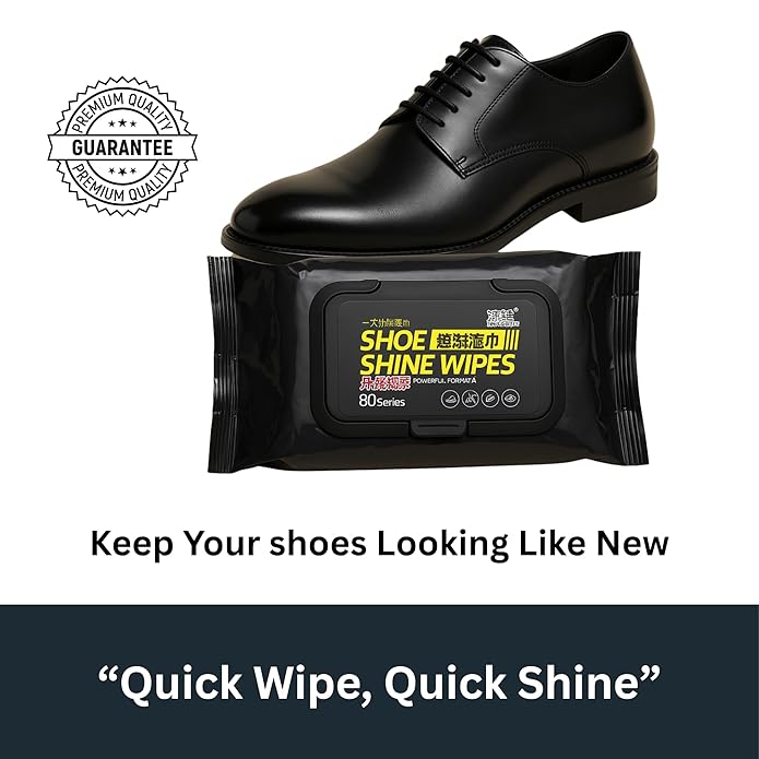 Shoe Wipes & Sneaker Wipes – (80 + 80 Count) Pack of 2 – Quick Wipes for Shoes Cleaning – Shoe Cleaning Wipes for All Shoes – Portable Cleaner for Sneakers, Leather & Sports Footwear White