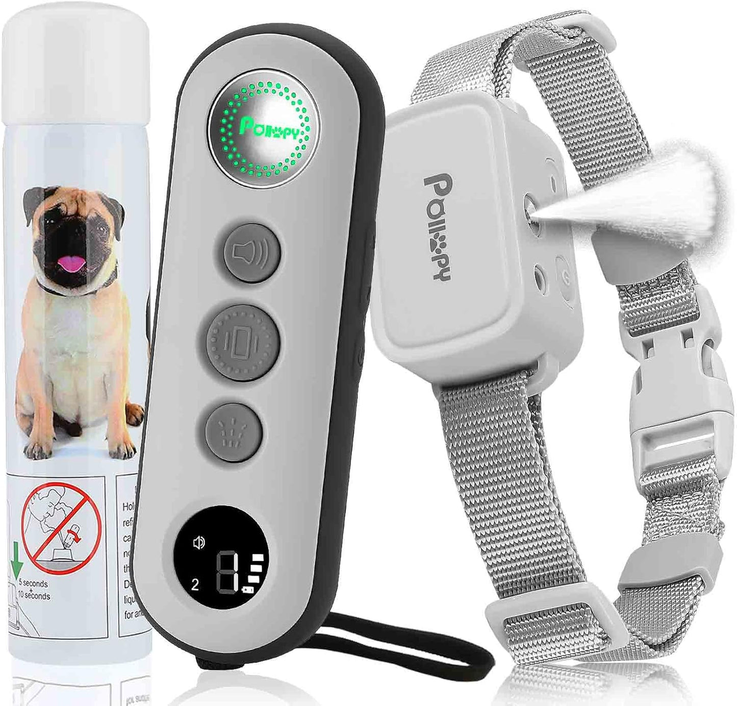 P-520 Citronella Dog Training Collar with Remote【Can't Work Automatically】,3 Modes & 3 Spray Levels, Spray/Vibration/Beep, Humane Citronella Dog Collar,1000ft Range No Shock Rechargeable Spray Dog Collar