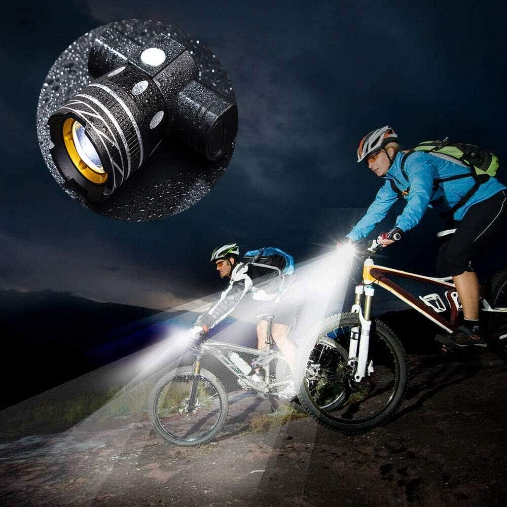 Bicycle Bike Headlight, USB Rechargeable 360° 15000LM LED MTB Bicycle Front Head Lights USB Charging Cycling Mountain Lamp Anti Rainy Riding Equipment Accessories Flashlight